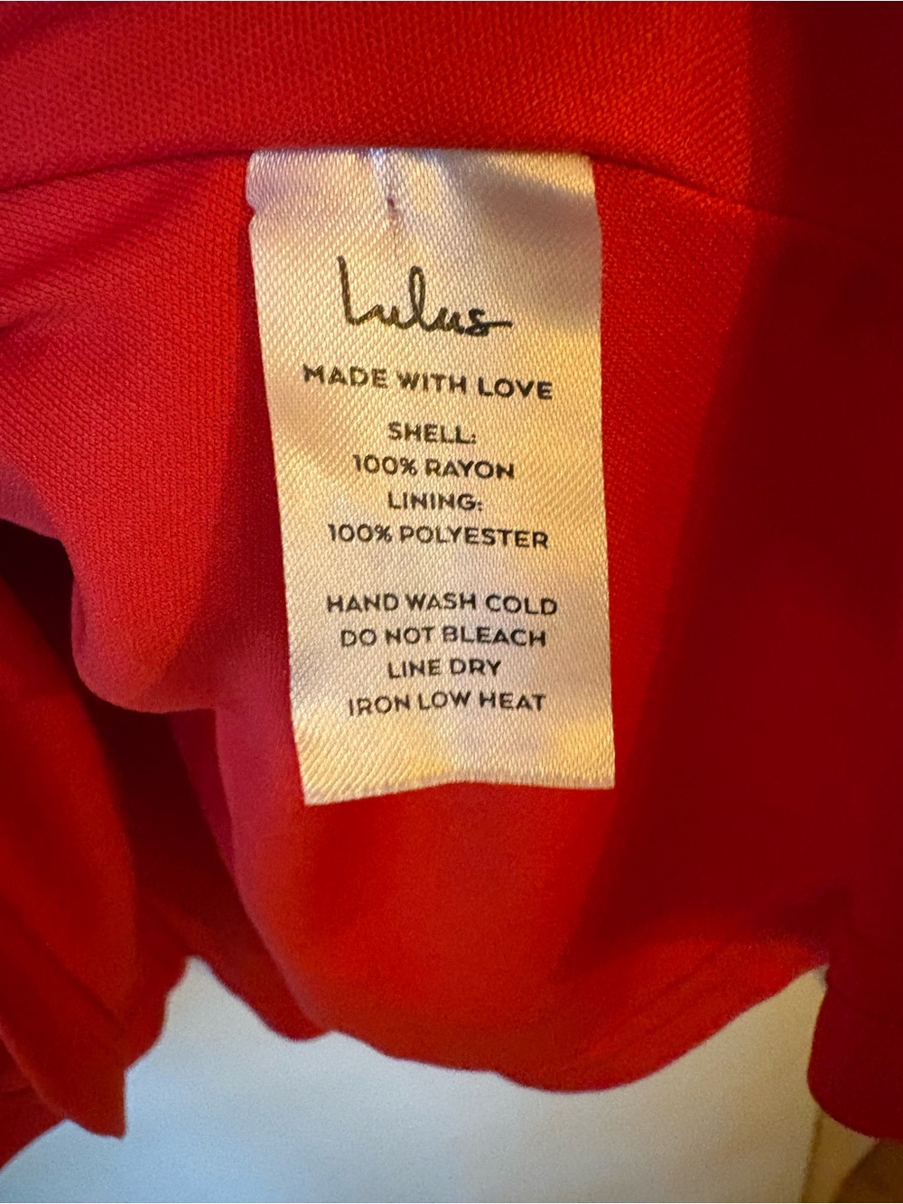 Lulu's Bright Red Ruffle Wrap Mini Dress - Picture 4 of 4